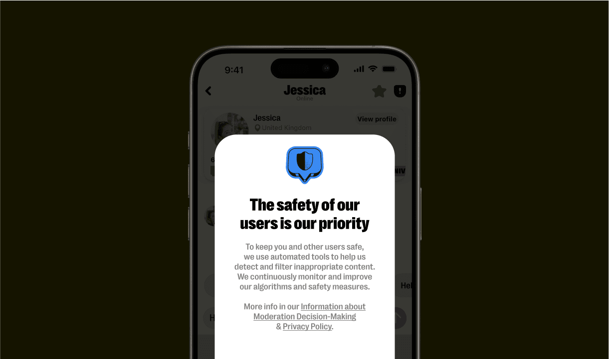 Safety message on Yubo the Social Discovery app 