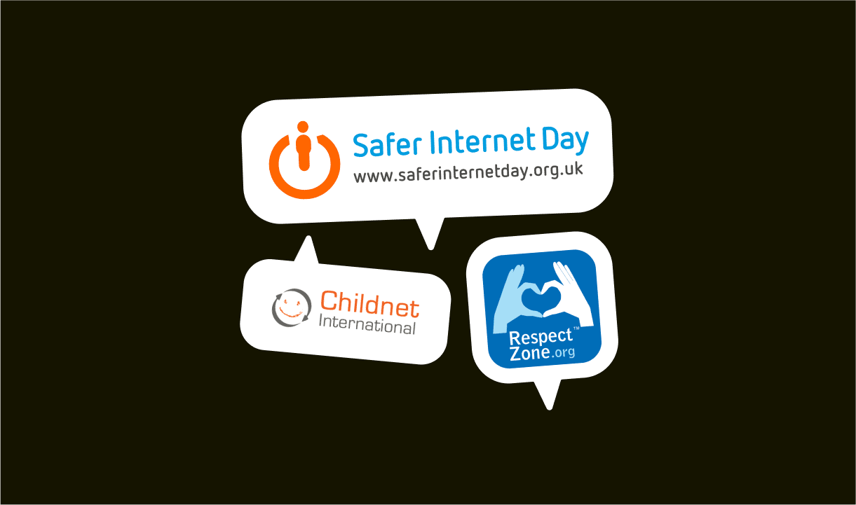 Safer Internet Day, Childnet and Respect Zone logos